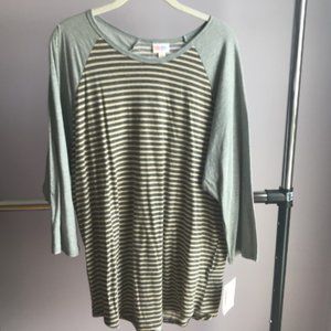 LuLaRoe Striped Randy 3/4 Sleeves 3XL
